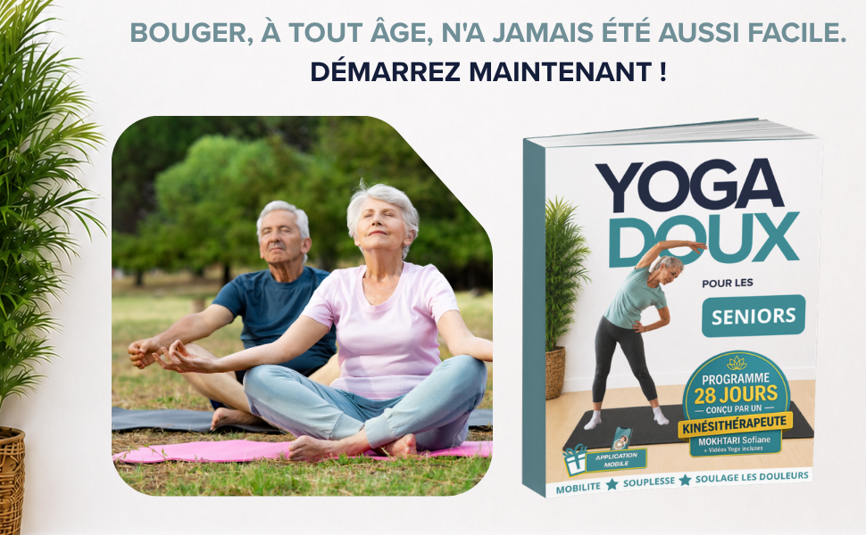 Bouger à tout âge n'a jamais été aussi facile — démarrez maintenant avec Yoga Doux pour Seniors