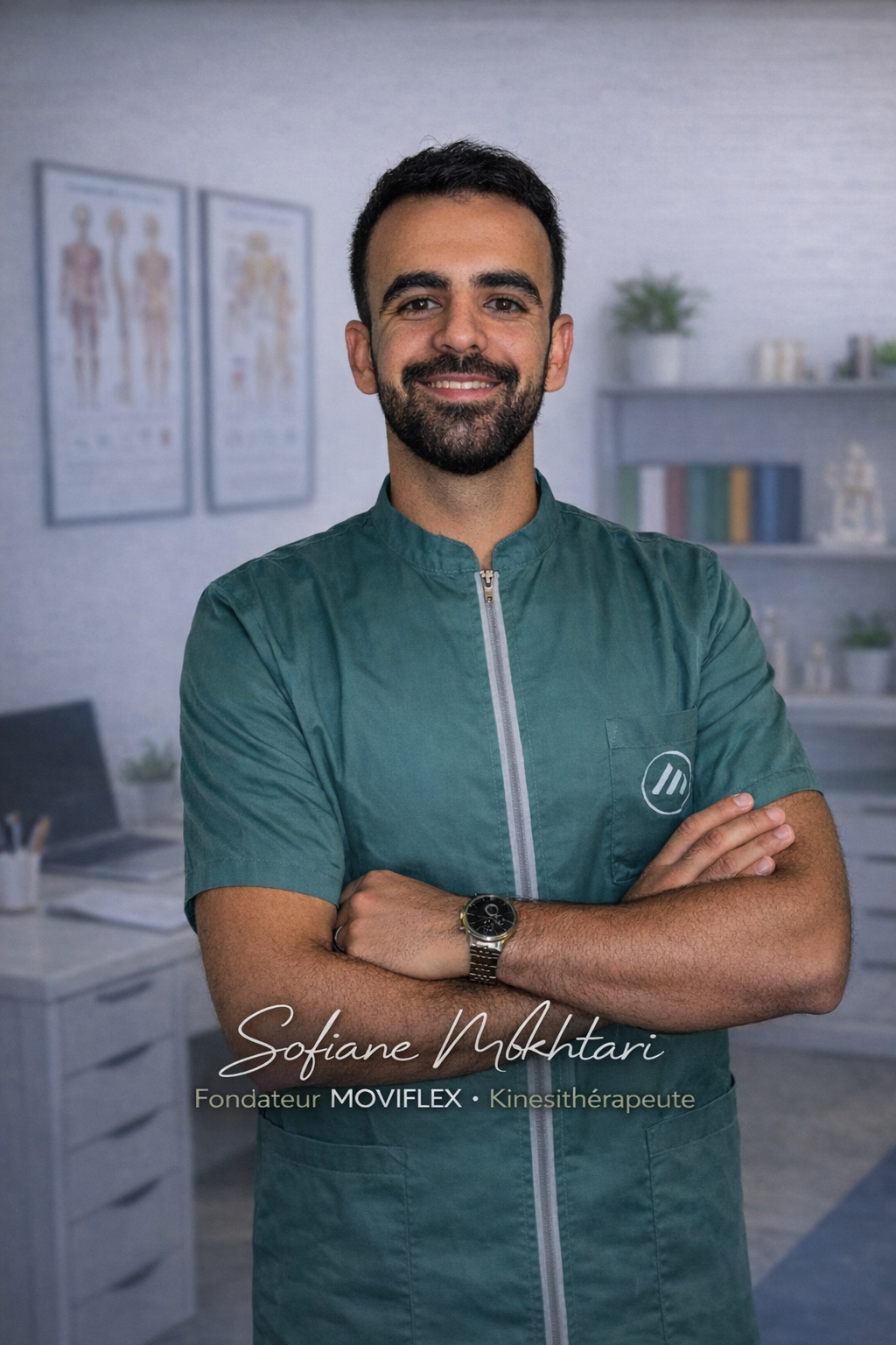 Sofiane Mokhtari, kinésithérapeute et fondateur de MOVIFLEX